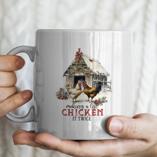 "Eine Liste machen, zweimal hüpfen" - Weihnachten Kaffeetasse