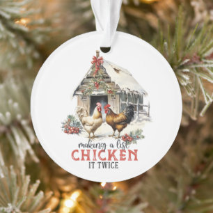 "Eine Liste machen, zweimal hüpfen" - Weihnachten Ornament