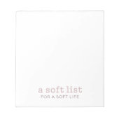 Eine Liste mit Soft-Life-Notepad Notizblock (Vorderseite)