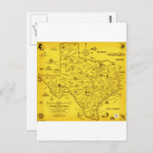 Eine Literaturkarte von Texas von Dallas Pub Lib ( Postkarte (Vorne/Hinten)