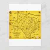 Eine Literaturkarte von Texas von Dallas Pub Lib ( Postkarte (Vorderseite)