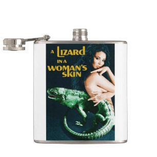 Eine Lizard in einer Frauenhaut, Vintager Horror Flachmann
