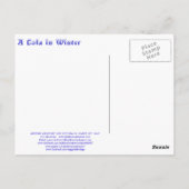 Eine Lola im Winter Postkarte (Rückseite)