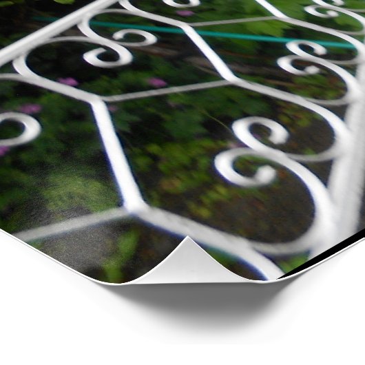 Eine Londoner Straße und regen England Poster (Ecke)