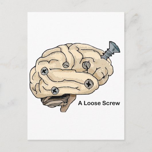 Eine lose Schraube Postkarte (Vorderseite)
