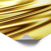 Eine Lotus-Blume mit Goldfarben und Reflexionen Poster (Ecke)