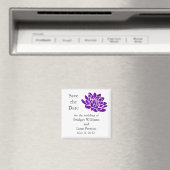Eine Lotus-Blume speichert das Datumsfenster (lila Magnet (In Situ (Geschirrspüler))
