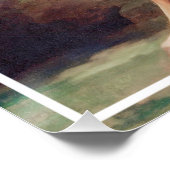 Eine Löwe attackiert ein Pferdegemälde -17620 Poster (Ecke)