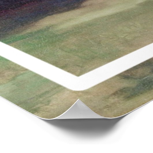 Eine Löwe attackiert ein Pferdegemälde -17620 Poster (Ecke)