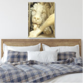 Eine Löwe leckt Daniel am Fuß Leinwanddruck (Insitu (Schlafzimmer))