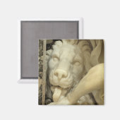 Eine Löwe leckt Daniel am Fuß Magnet (Vorderseite/Rückseite)