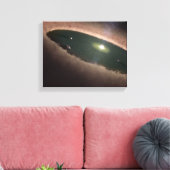 Eine Lücke in einem protoplanetären oder planetenb Leinwanddruck (Insitu (Wohnzimmer))