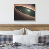 Eine Lücke in einem protoplanetären oder planetenb Leinwanddruck (Insitu (Schlafzimmer))