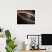 Eine Lücke in einem protoplanetären oder planetenb Poster (Heimbüro)