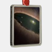 Eine Lücke in einem protoplanetären oder planetenb Silbernes Ornament (Rechts)