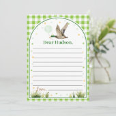 Eine Lucky-Duck-Time-Kapsel-Note-Karte Dankeskarte (Stehend Vorderseite)