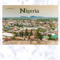 Eine Luftaufnahme von Abuja Nigeria Postkarte