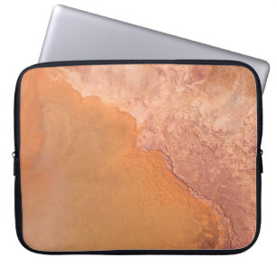 EINE LUFTSICHT AUF DIE VIBRANTEN UND FARBEN GEWÄSS LAPTOPSCHUTZHÜLLE