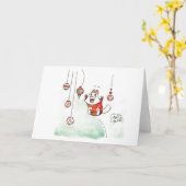 Eine Lupin Leapingkarte Karte (Gelbe Blume)