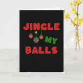 Eine lustige, freche Weihnachtskarte für ihn Karte (Gelbe Blume)