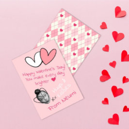 Eine lustige Grußkarte mit Ihrem Gesicht für Valen Feiertagskarte