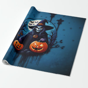 Eine lustige Halloween-Szene Geschenkpapier
