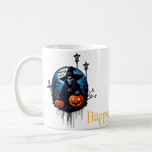 Eine lustige Halloween-Szene Kaffeetasse