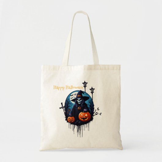 Eine lustige Halloween-Szene Tragetasche (Vorne)