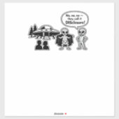 Eine lustige Interpretation der Disclosure-Bewegun Aufkleber (Blatt)