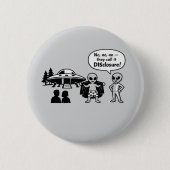 Eine lustige Interpretation der Disclosure-Bewegun Button (Vorderseite)