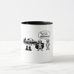 Eine lustige Interpretation der Disclosure-Bewegun Tasse