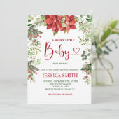 Eine lustige kleine Babydusche Einladung (Stehend Vorderseite)