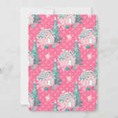 Eine lustige kleine Babymädchen-Dusche Einladung (Rückseite)