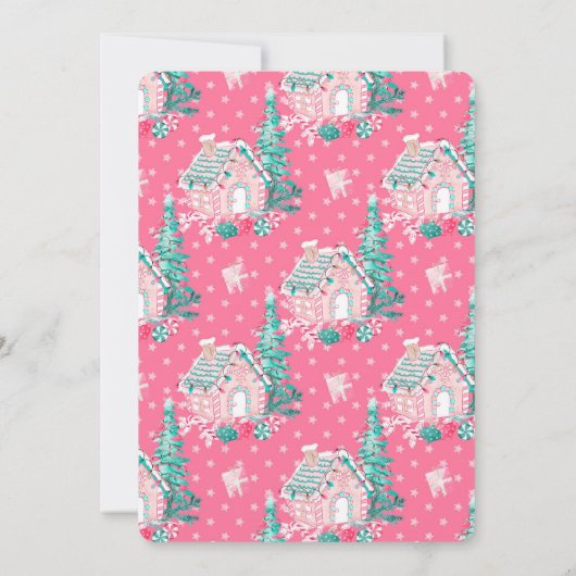 Eine lustige kleine Babymädchen-Dusche Einladung (Rückseite)