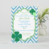 Eine lustige kleine irische Themed Baby-Dusche läd Einladung (Stehend Vorderseite)