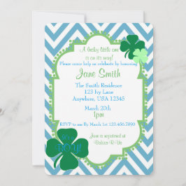 Eine lustige kleine irische Themed Baby-Dusche läd Einladung