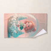 Eine lustige kleine Puppe auf einer Wolke Badhandtuch Set (Handtuch)