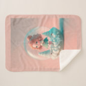 Eine lustige kleine Puppe auf einer Wolke Sherpadecke (Vorderseite (Horizontal))