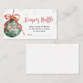 Eine lustige kleine Weihnachtsduschdusche Windeln Begleitkarte (Vorne/Hinten)