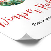 Eine lustige kleine Weihnachtsduschdusche Windeln Poster (Ecke)
