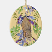 Eine lustige Maus in einem Dickicht von Blume. Keramik Ornament (Rechts)