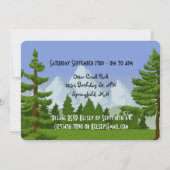 Eine lustige Party im Freien zum Geburtstag Einladung (Rückseite)