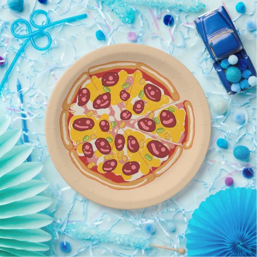 "Eine lustige Pizzeria: Eine spielerisch inspirier Pappteller (Party)