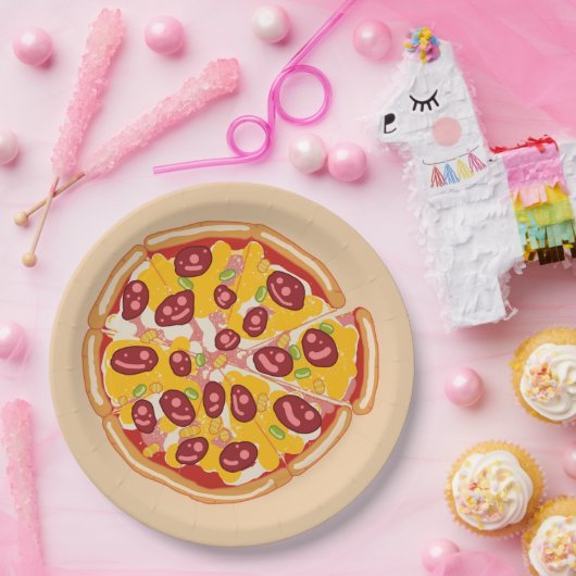 "Eine lustige Pizzeria: Eine spielerisch inspirier Pappteller (Party)