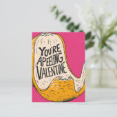 Eine lustige Pop-Kunst Valentine Postkarte (Stehend Vorderseite)