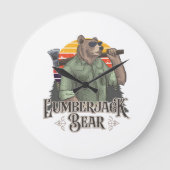 Eine lustige Puppe mit einem Cartoon Große Wanduhr (Vorderseite)