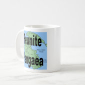 Eine lustige Tasse "Reunite Pangaea" (Vorderseite Links)
