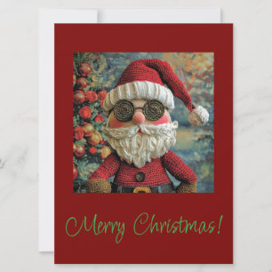 Eine lustige Weihnachtskarte für den Weihnachtsman Feiertagskarte