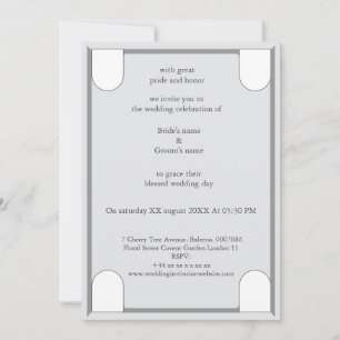 Eine luxuriöse und elegante Hochzeitseinladung Dankeskarte