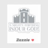 Eine mächtige Festung ist unser Gott Aufkleber (Blatt)